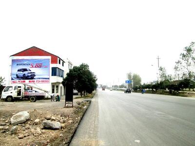 荊門廣汽汽車噴繪墻體廣告